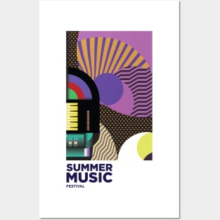 Summer Music Festival Posters and Art